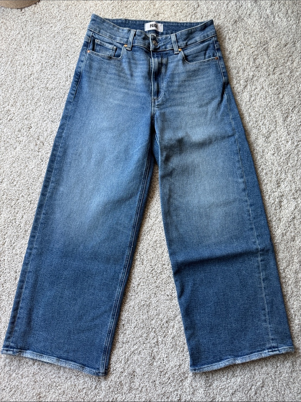 PAIGE Men's Relaxed Wide-Leg Jeans - Blue Denim
